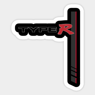 TYPE R CLASSIC SPOON RACING STRIPE - Nighthawk Black Sticker